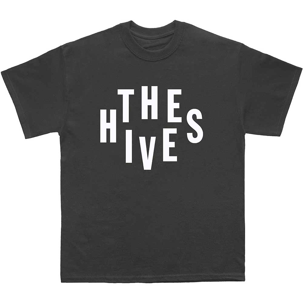 The Hives - Stacked Logo Heren Tshirt - Zwart